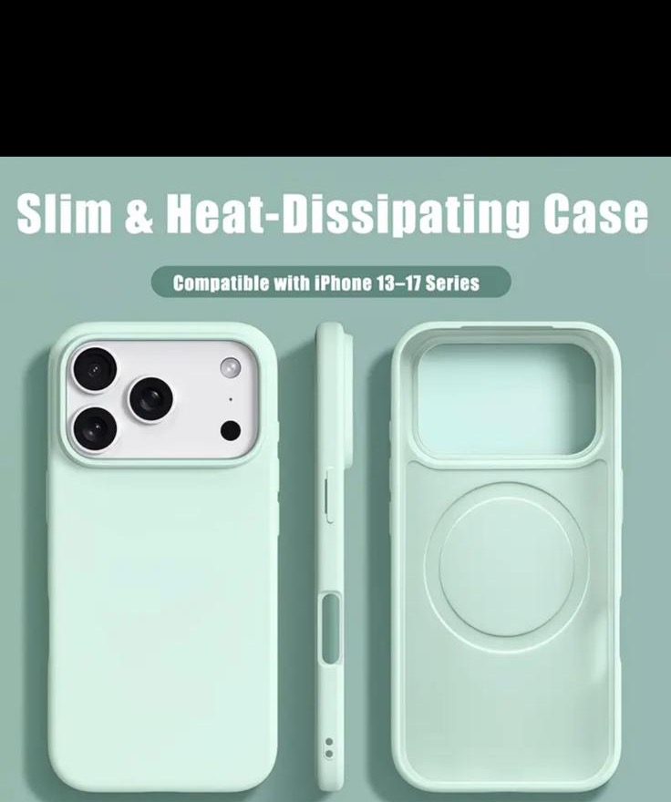 Slim heat-dissipating case — light green